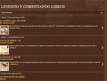 Tablet Screenshot of leyendoycomentandolibros.blogspot.com