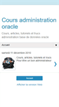 Mobile Screenshot of cours-dba-oracle.blogspot.com