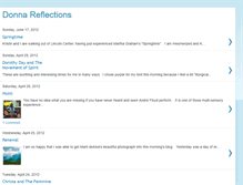 Tablet Screenshot of donnareflections.blogspot.com