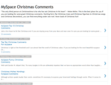 Tablet Screenshot of myspacechristmascomments.blogspot.com