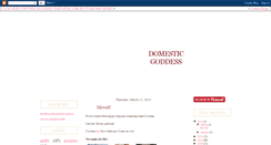 Desktop Screenshot of domesticgoddessland.blogspot.com