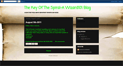 Desktop Screenshot of keyofthespiralw101.blogspot.com