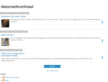 Tablet Screenshot of matematikverkstadlindberg.blogspot.com