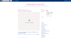 Desktop Screenshot of apikorsus.blogspot.com