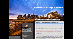 Desktop Screenshot of ecommercechangetheworld.blogspot.com