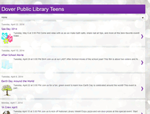 Tablet Screenshot of doverpubliclibraryteens.blogspot.com