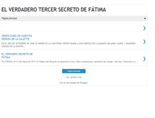 Tablet Screenshot of elverdaderotercersecretodefatima.blogspot.com
