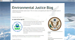 Desktop Screenshot of environmentaljusticeblog.blogspot.com