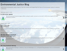 Tablet Screenshot of environmentaljusticeblog.blogspot.com