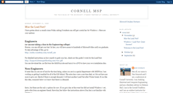 Desktop Screenshot of cornellmsp.blogspot.com
