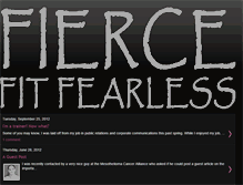 Tablet Screenshot of fiercefitfearless.blogspot.com