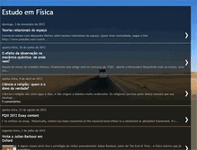 Tablet Screenshot of estudosemfisica.blogspot.com