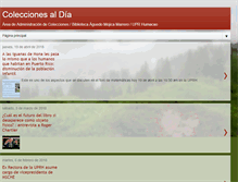 Tablet Screenshot of coleccionesyalgomas.blogspot.com