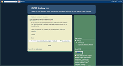 Desktop Screenshot of dvbeinstructor.blogspot.com