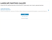 Tablet Screenshot of landscape-painting-gallery.blogspot.com