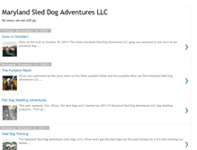 Tablet Screenshot of marylanddogsledding.blogspot.com