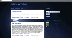 Desktop Screenshot of lelandwrestling.blogspot.com