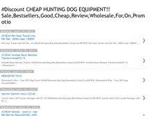 Tablet Screenshot of cheaphuntingdogequipment.blogspot.com
