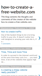 Mobile Screenshot of how-to-create-a-free-website.blogspot.com