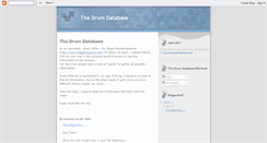 Desktop Screenshot of drumdatabase.blogspot.com