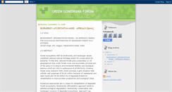 Desktop Screenshot of greengondwanaforum.blogspot.com