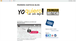 Desktop Screenshot of primerojusticia-pj.blogspot.com