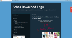 Desktop Screenshot of bebas-download-lagu.blogspot.com