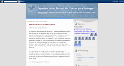 Desktop Screenshot of educarparaproteger.blogspot.com