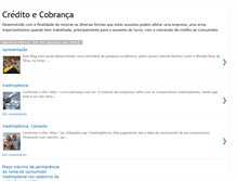 Tablet Screenshot of credito-cobranca.blogspot.com