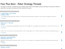 Tablet Screenshot of fourplusmorepoker.blogspot.com