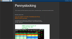 Desktop Screenshot of pennystockship.blogspot.com