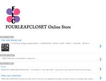 Tablet Screenshot of fourleafcloset.blogspot.com