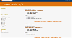 Desktop Screenshot of housemusicmp3blog.blogspot.com