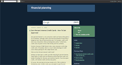 Desktop Screenshot of financial-planning.blogspot.com