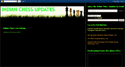 Desktop Screenshot of indianchessupdates.blogspot.com