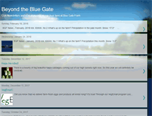 Tablet Screenshot of beyondthebluegate.blogspot.com