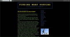 Desktop Screenshot of findingmarypoppins.blogspot.com