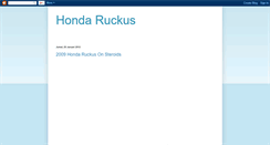 Desktop Screenshot of honda-ruckus-guidesntips.blogspot.com