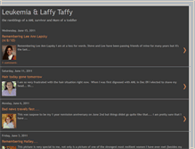 Tablet Screenshot of leukemiaandlaffytaffy.blogspot.com