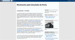 Desktop Screenshot of movimentocineclubedoporto.blogspot.com