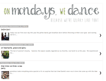 Tablet Screenshot of mondayswedance.blogspot.com