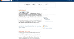 Desktop Screenshot of castlevaniamovie2011.blogspot.com