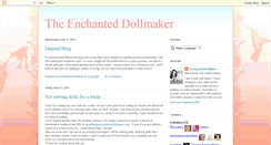 Desktop Screenshot of enchanteddollmaker.blogspot.com