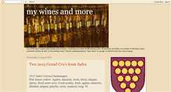 Desktop Screenshot of mywinesandmore.blogspot.com