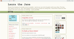 Desktop Screenshot of laurathejane.blogspot.com