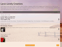 Tablet Screenshot of laraslovelycreations.blogspot.com