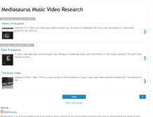 Tablet Screenshot of mediasaurus-musicvideoresearch.blogspot.com
