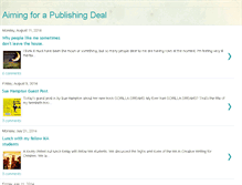 Tablet Screenshot of aimingforapublishingdeal.blogspot.com