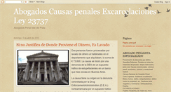 Desktop Screenshot of abogadospenales-ley23737.blogspot.com