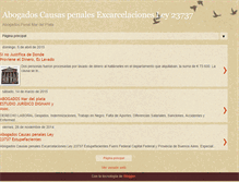 Tablet Screenshot of abogadospenales-ley23737.blogspot.com